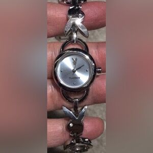 PLAYBOY Silver Braided Link Watch
Used has scratches and needs a new battery